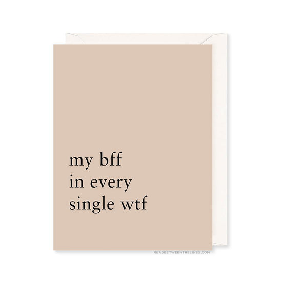 My BFF Card-Read Between The Lines®