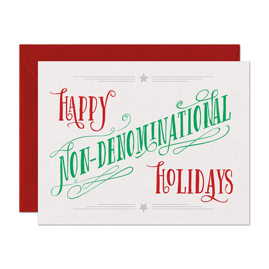 Non-Denominational Holiday Card-Read Between The Lines®