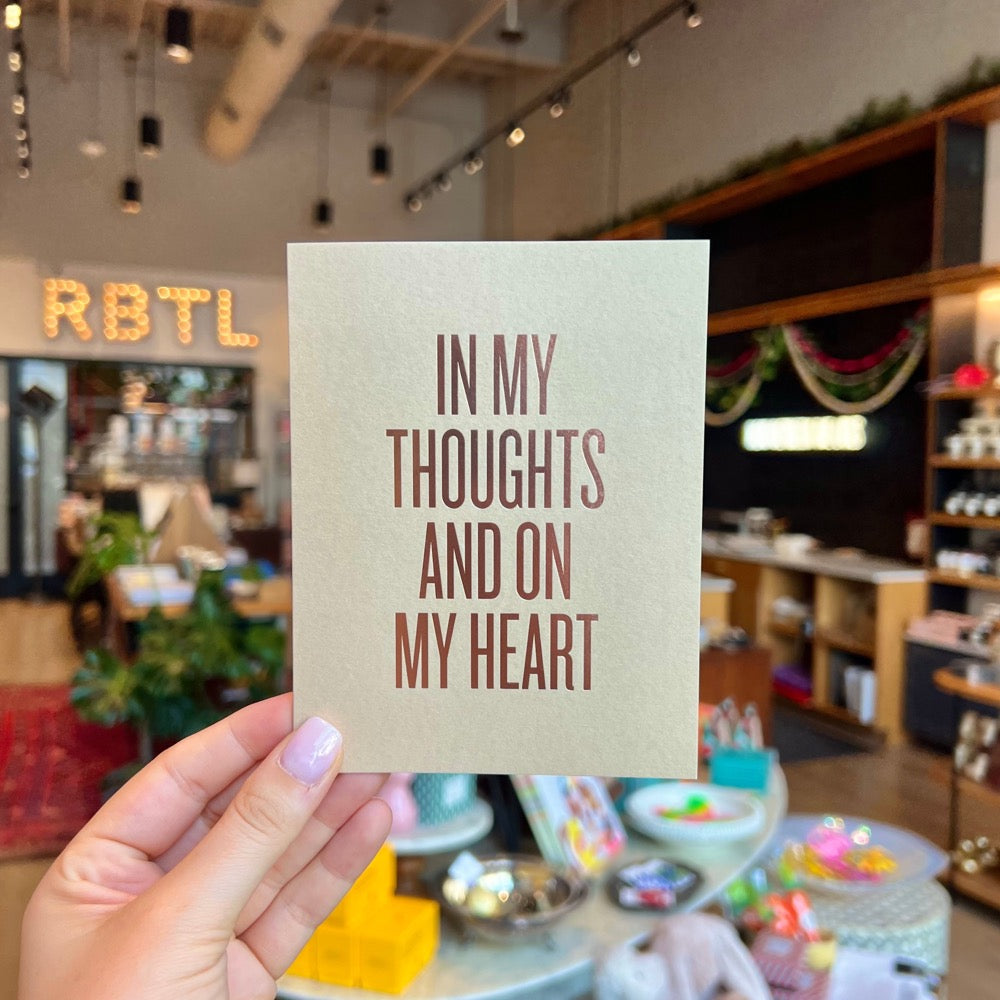 In My Thoughts Card by RBTL®