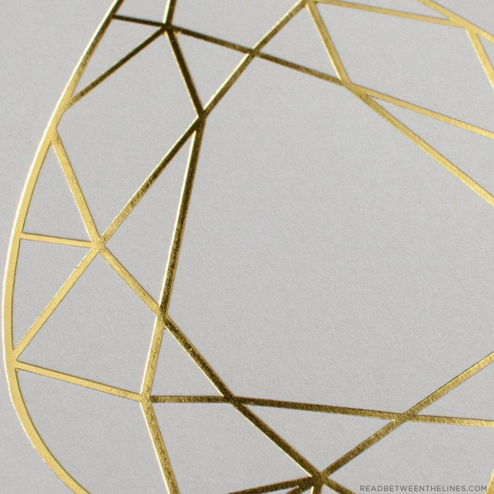 Pear Cut Gem Print-Read Between The Lines®