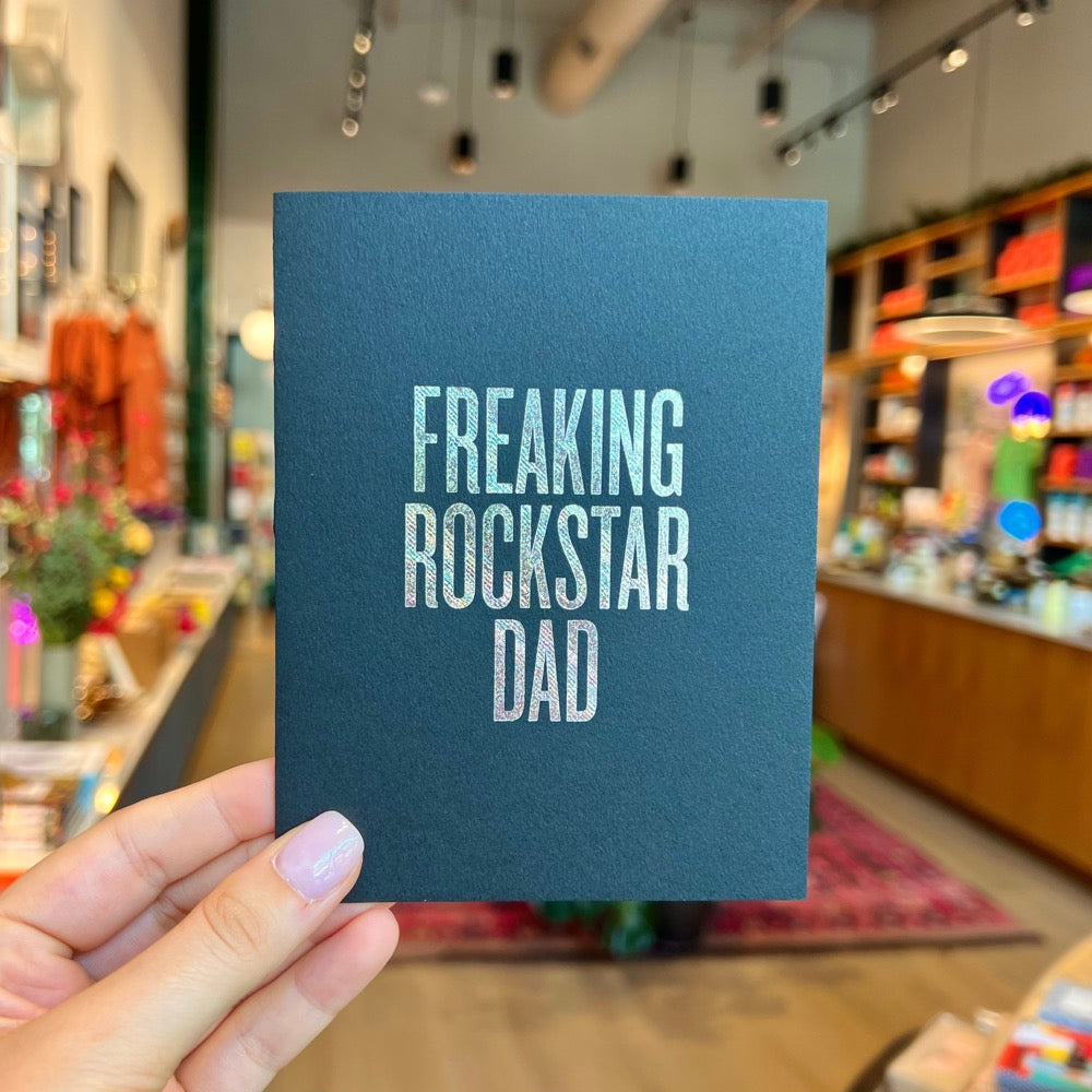 Freaking Rockstar Dad Card by RBTL®