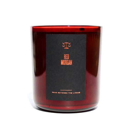 Red Morgan Candle by Read Between The Lines®