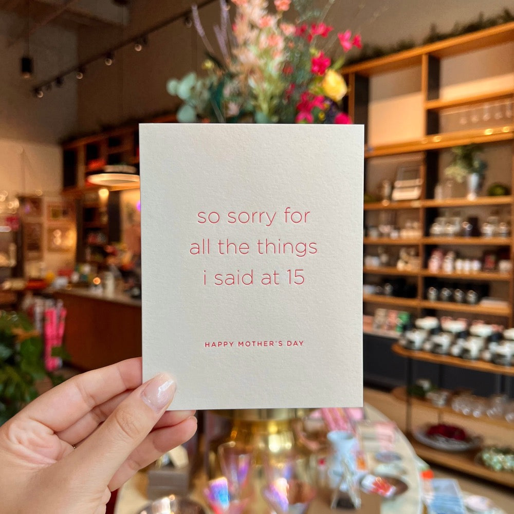 Sorry For 15 Card by Smitten On Paper 