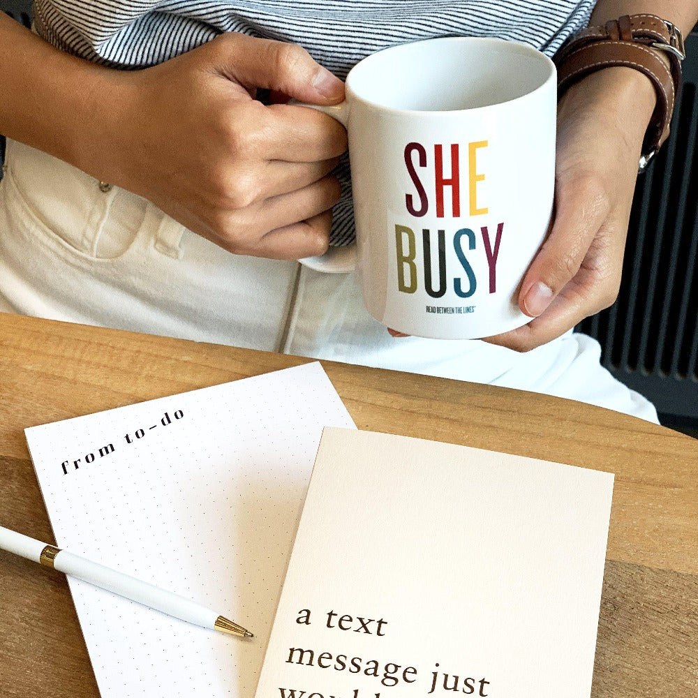 She Busy Multi Mug-Read Between The Lines®