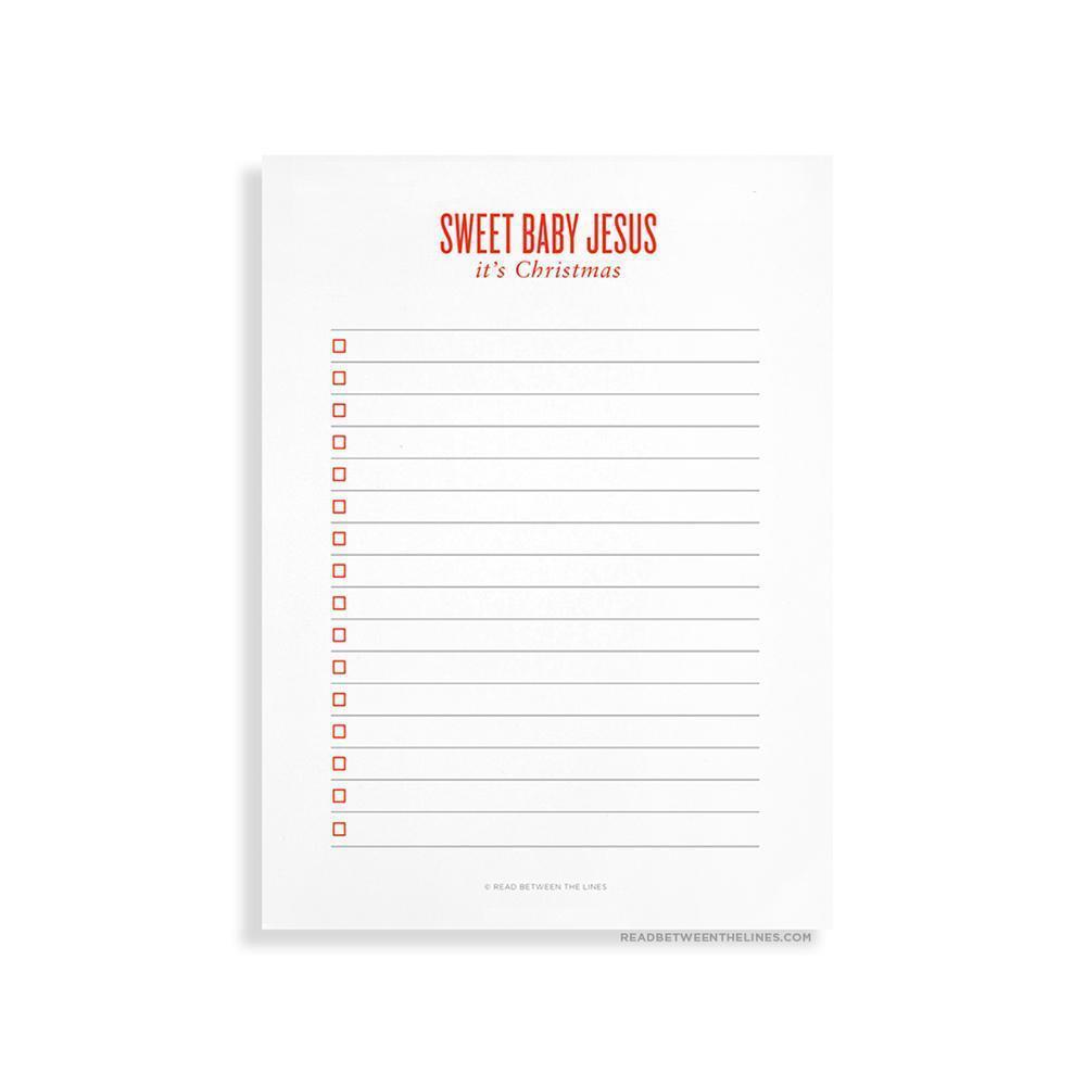 Sweet Baby Jesus Notepad-Read Between The Lines®