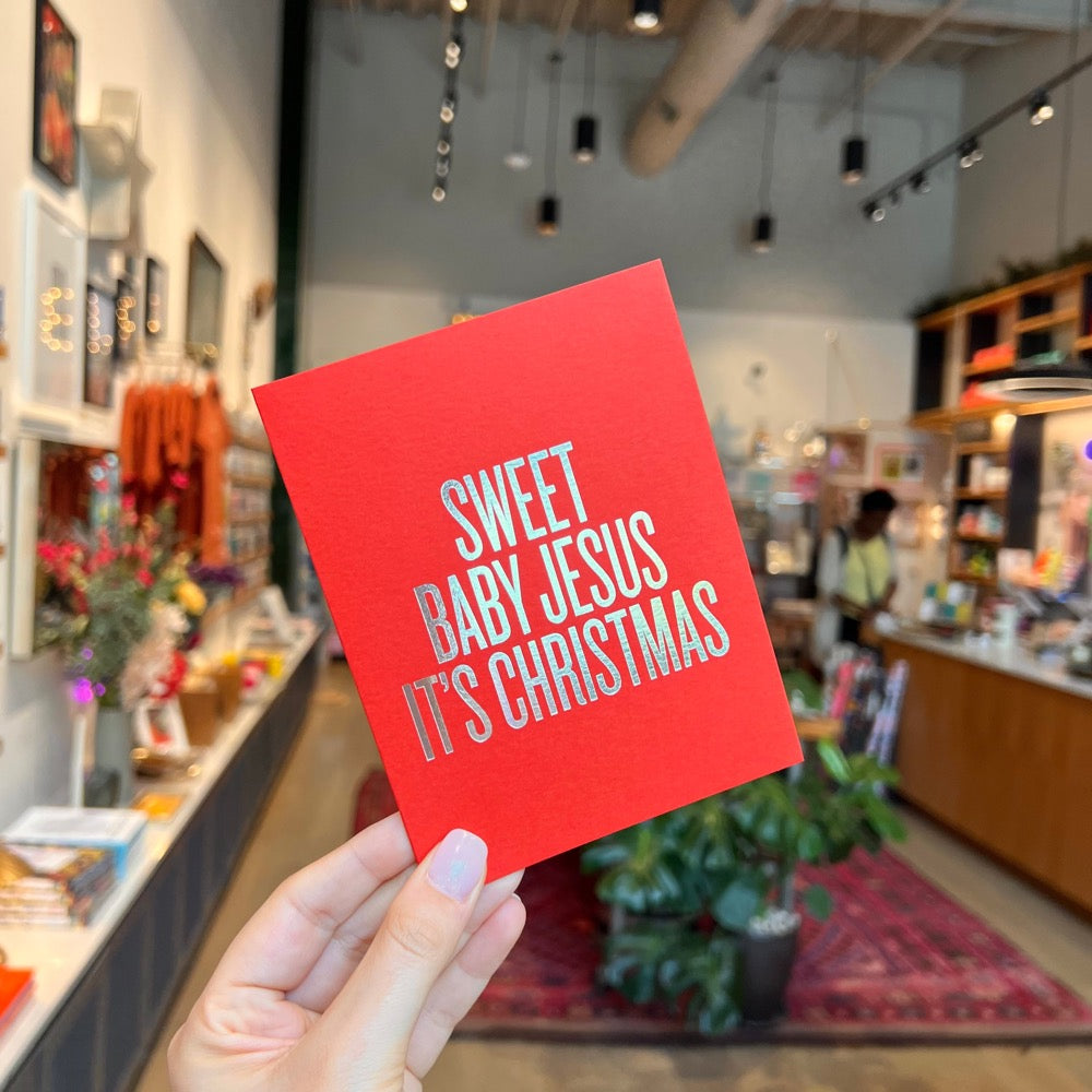 Sweet Baby Jesus It's Christmas Card by RBTL®