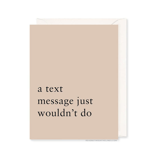 Text Message Card-Read Between The Lines®