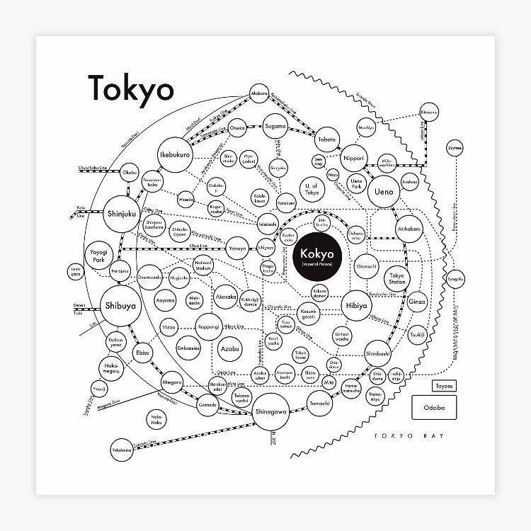 Tokyo Letterpress Print by Archie's Press