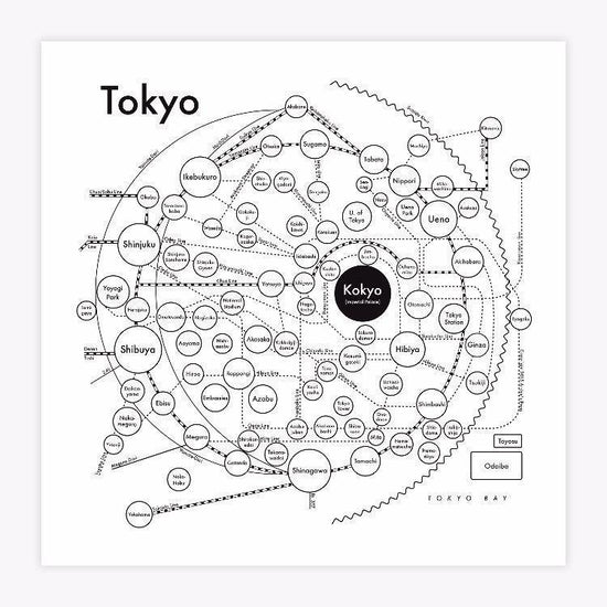 Tokyo Letterpress Print by Archie's Press