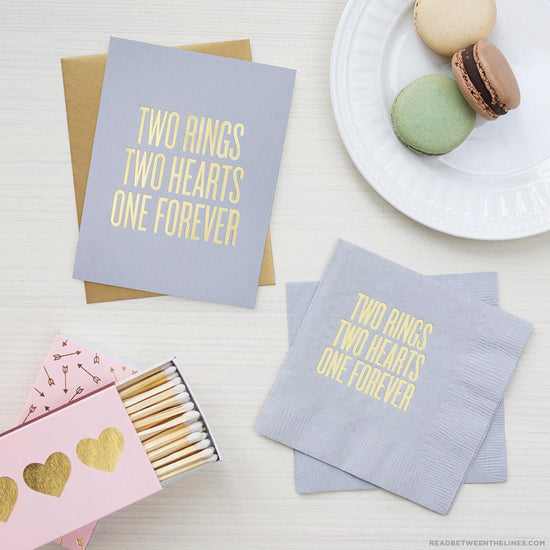 Two Rings Cocktail Napkins-Read Between The Lines®
