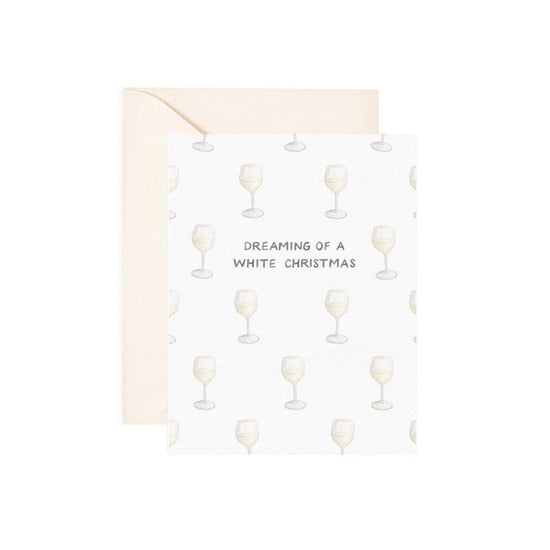 White Wine Christmas Card-Read Between The Lines®